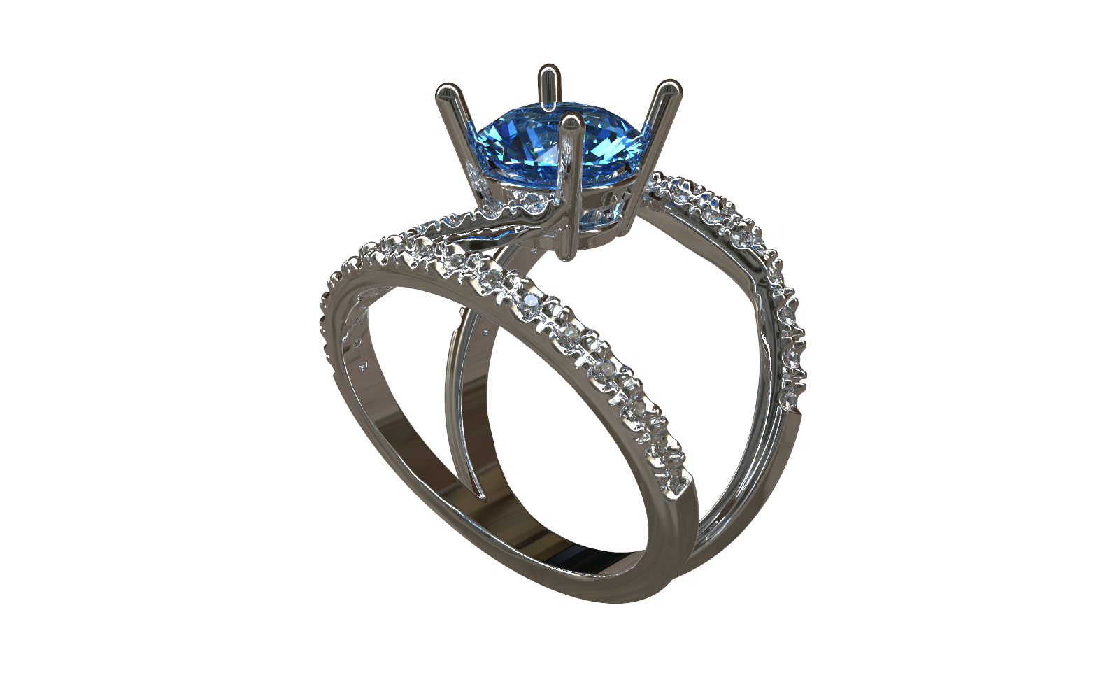 Rendu bague doublée pierre ovale-Caméra 5-Caméra 2.122